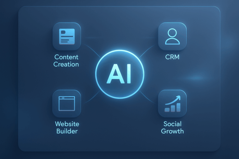 AI business platform concept