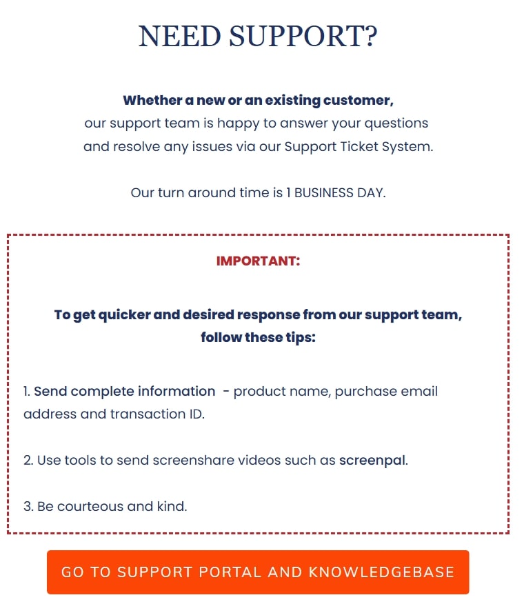 Open a Support Ticket