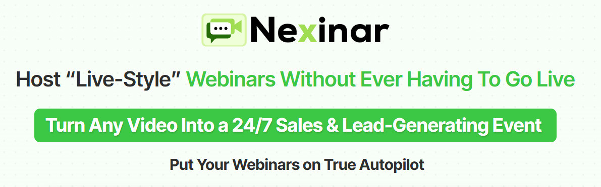 Nexinar - Next Webinar Platform Innovation