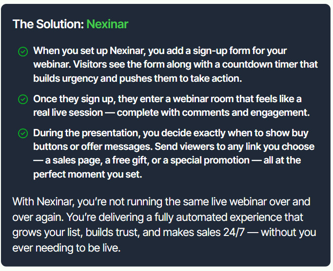 Nexinar Webinar Solution